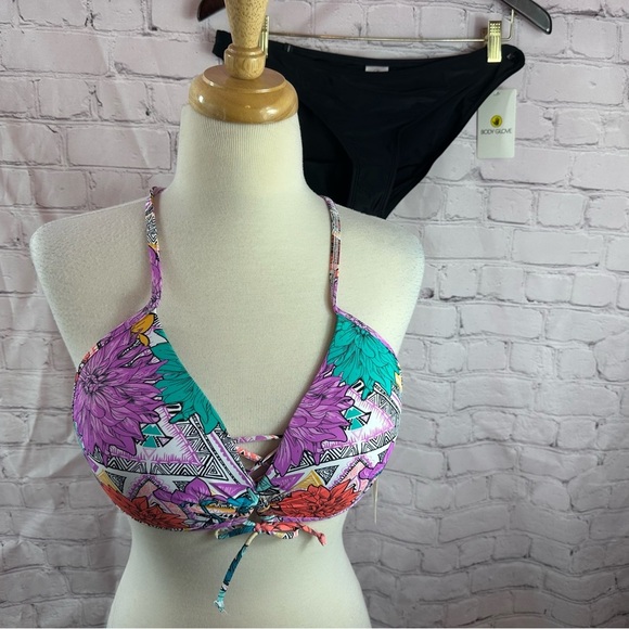 NWT Body Glove Buzz Baby Love Bikini Top and Bottoms Set tropical colorful - Picture 1 of 9
